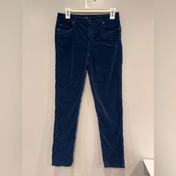 J. McLaughlin Watson Velvet Jeans Pants Navy 4 - Picture 1 of 4